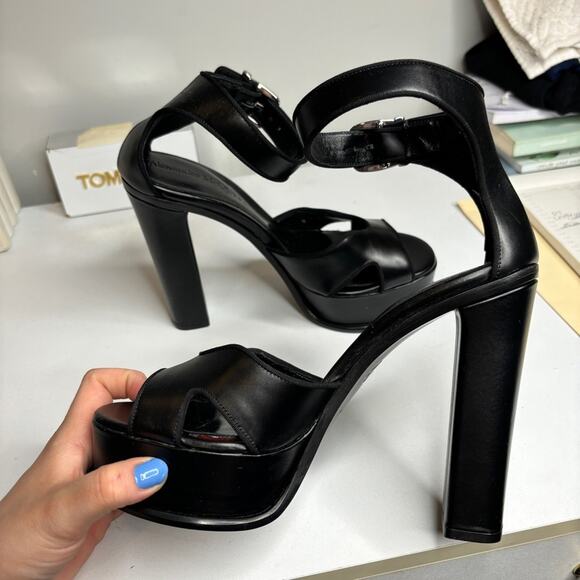 Alexander McQueen Block Heel Platform Sandals - Picture 11 of 13